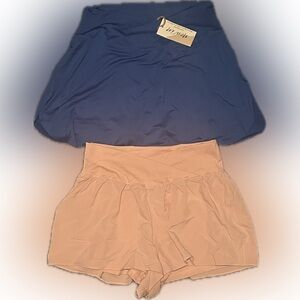 NWT New In blue skort & like new better together pink skort LARGE